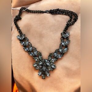Sugar Fix Elegant Silver Statement Necklace